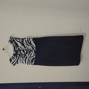 Black and White Zebra Print Dress